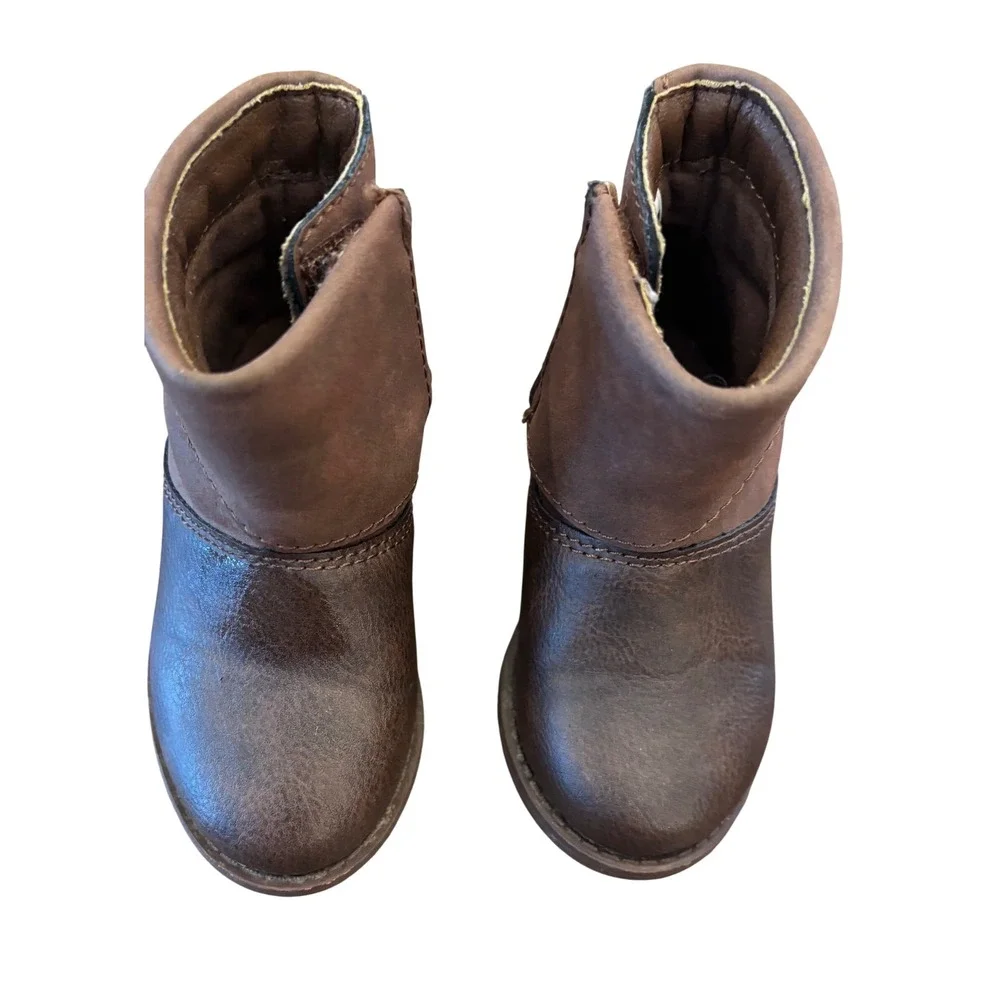 OshKosh Bgosh Flip Toddler Boys Brown Ankle Boots Size 5M OF22J03H